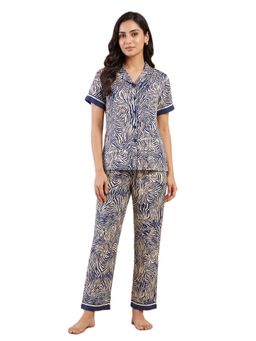 FABLUSH - Women Nightwear Nightsuit Blue (Pack of 2)