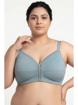 Zivame - True Curve Cotton Laminated Non Wired Full Coverage Minimiser Bra - Grey Mist