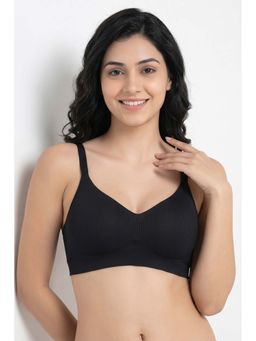 Zivame - Padded Non Wired 3/4Th Coverage T-Shirt Bra - Black