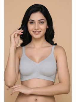 Zivame - Padded Non Wired 3/4Th Coverage T-Shirt Bra - Grey Melange