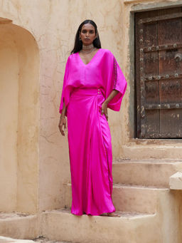 PINK CITY BY SARIKA - All Things Pink City Top with Skirt (Set of 2)