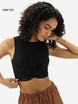 The Souled Store - Women Ink Black Women Crop Top