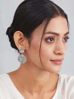 Fabindia - Women Mint Green Drop Earrings