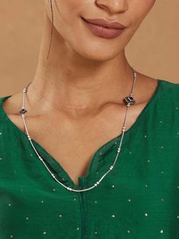 Fabindia - Women Purple Stone Long Necklace