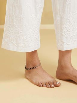 Fabindia - Women Black Beads Adjustable Anklet