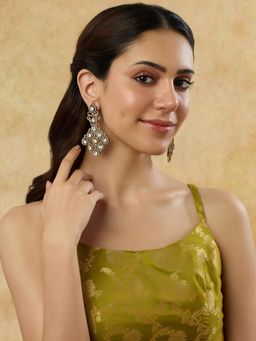 Indinoor - Women Heera Jaali Drop Earrings