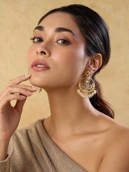 Indinoor - Women Multi-Color Jadau Festive Chandbalis