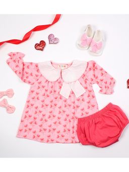 TIDY SLEEP - Bella Bow Muah Floral Frock with Bloomer