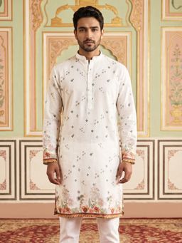 Jompers - Cotton Blend Printed Straight Kurta