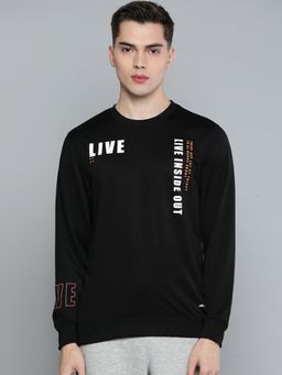 Alcis - Men Black Printed Sweatshirt