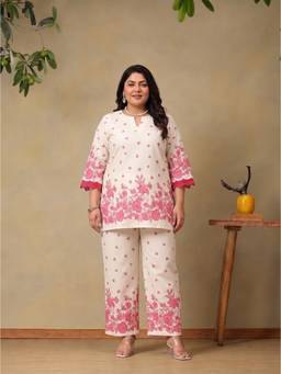 Bani Women - Plus Size Floral Printed Co-Ord Set