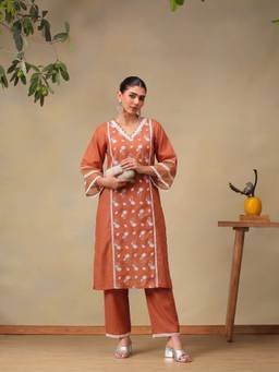 Bani Women - Women's Embroidered Kurta With Pant