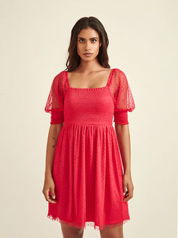 Cover Story - Pink Hot Spring Skater Dress