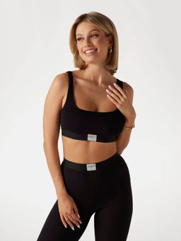 Guess - Modal Lining Black Bralette Bra