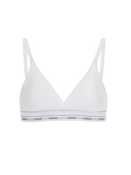 Guess - Polyamide Solid White Soft Bra