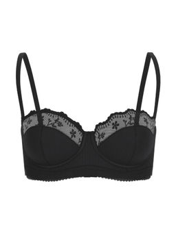 Guess - Polyamide Full Coverage Lining Balconette Black Nylon Bra
