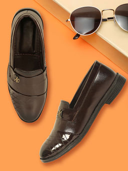 FREEPLAY - Boys Stylish Trending Slip On Brown Loafers