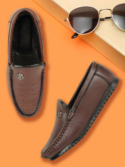 FREEPLAY - Boys Stylish Trending Slip On Brown Loafers