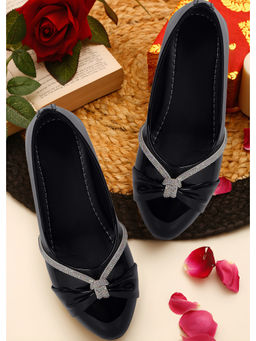 FREEPLAY - Embellished Block Black Pump Heels