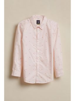 Allen Solly - Pink Cotton Regular Shirt