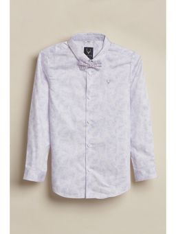 Allen Solly - Purple Cotton Slim Shirt