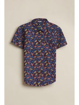 Allen Solly - Multi-Color Cotton Slim Shirt