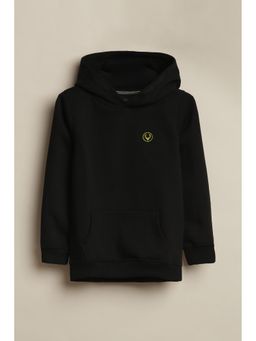 Allen Solly - Black Cotton Blend Regular Sweatshirt