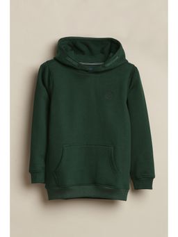 Allen Solly - Green Cotton Blend Regular Sweatshirt