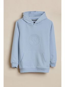 Allen Solly - Blue Cotton Blend Regular Sweatshirt