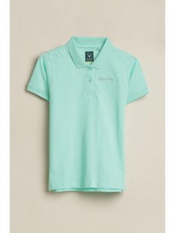 Allen Solly - Aqua Cotton Regular T-Shirts