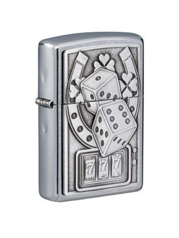 Zippo - Lucky 7 Emblem Design Windproof Pocket Lighter