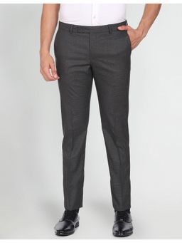 Arrow - Hudson Tailored Fit Heathered Formal Trousers