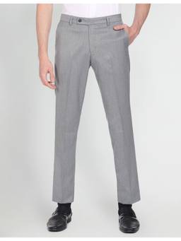 Arrow - Hudson Tailored Fit Heathered Formal Trousers
