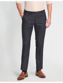 Arrow - Tailored Regular Fit Dobby Formal Trousers