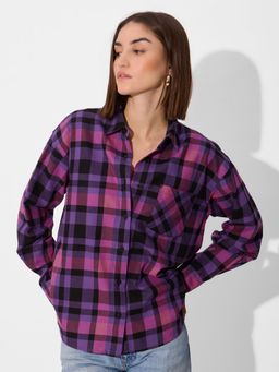 The Souled Store - Originals Plaid Shirt Petunia Women Boyfriend Shirt