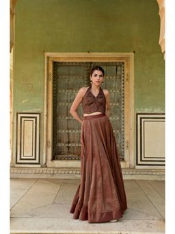 Taro India - Sonjuhi Stripes Top and Skirt