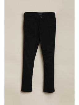 Allen Solly - Boys Black Solid Trousers