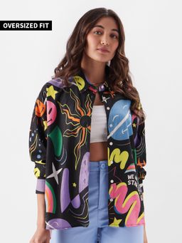 The Souled Store - Original Tss Originals Space Ace Women Boyfriend Shirt