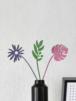 At Home by Nilkamal - Monstera MDF Artificial Stick Multicolor