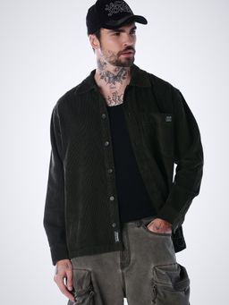 Jack & Jones - Men's Oversized Green Shirt