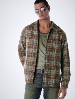 Jack & Jones - Men's Regular Fit Brown Shirt