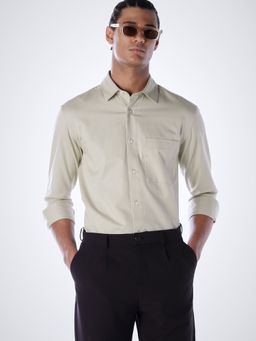 Jack & Jones - Men's Slim Fit Beige Shirt