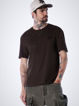 Jack & Jones - Men's Regular Fit Brown T-Shirt