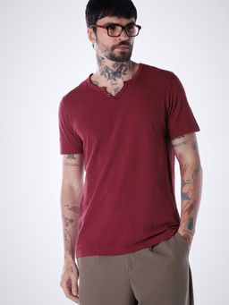 Jack & Jones - Men's Regular Fit Red T-Shirt