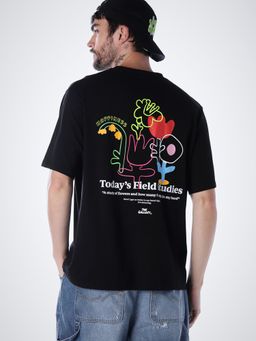 Jack & Jones - Men's Regular Fit Black T-Shirt