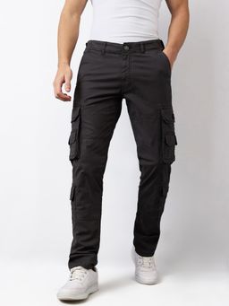 Spykar - Men Grey Solid Cargo