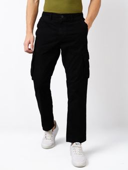 Spykar - Men Black Solid Cargo