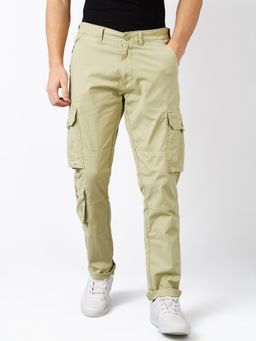 Spykar - Men Green Solid Cargo