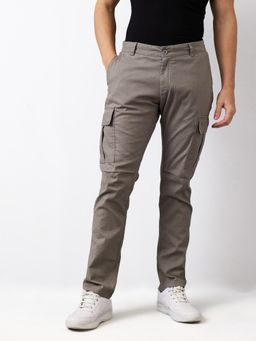 Spykar - Men Grey Solid Cargo