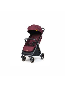 LOOPIE - Travel Friendly Foldable Cabin Stroller with 3 Position Recline Seat Maroon